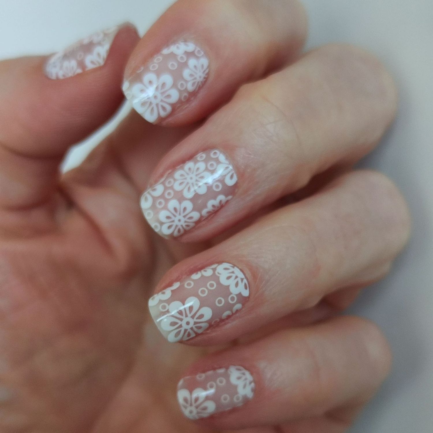 Retroflowers, Overlay, transparente 16-er Nagelfolie Magic Nail Wraps