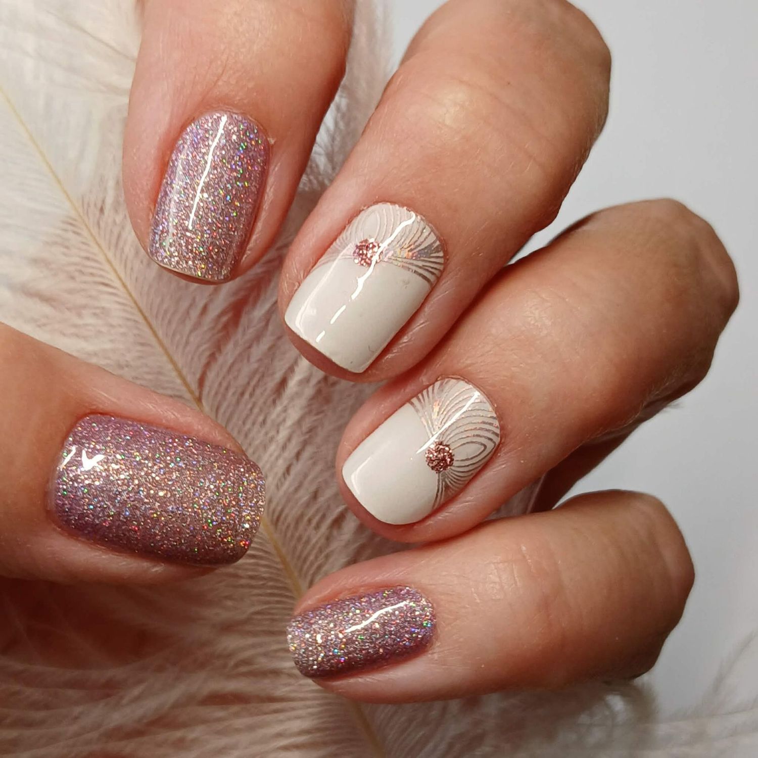 C'est moi holo-rose, Overlay, 16er-Nagelfolie Magic Nail Wraps Exklusivdesign