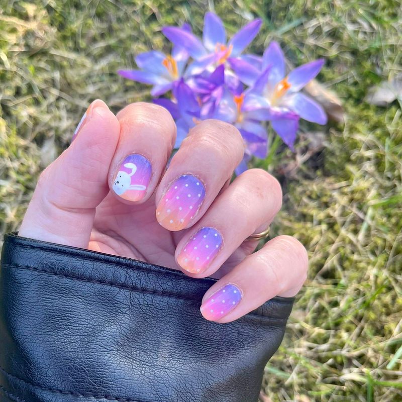 Bunny Dots, 16-er Nagelfolie Magic Nail Wraps