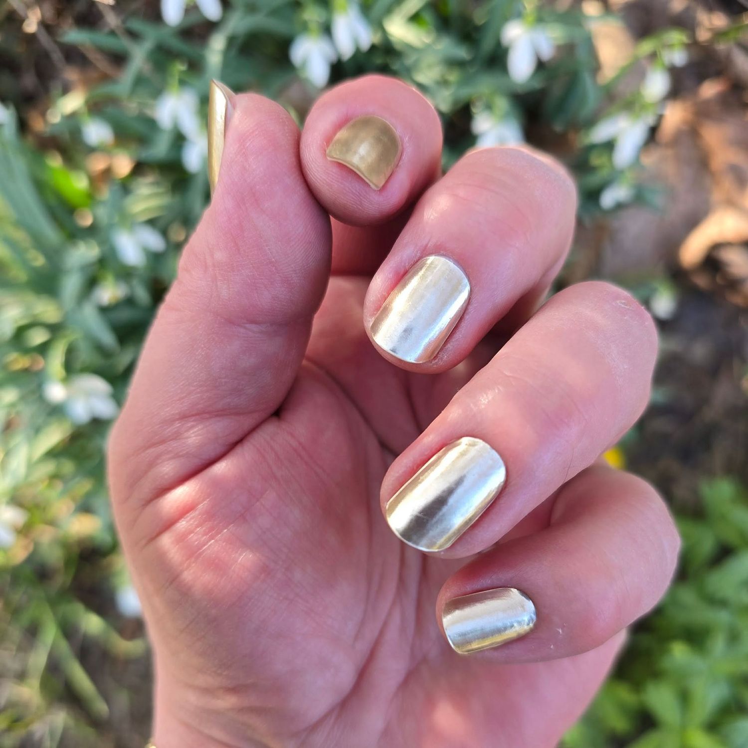 Brooklyn, UV-Gel-Folie, 20er-Nagelfolie Magic Nail Wraps NG200726 mit Mirror-Effekt (Chromefolie)