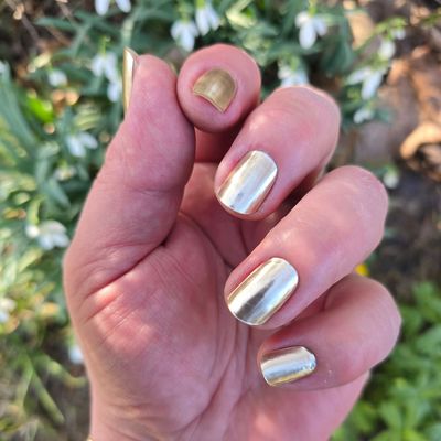 Brooklyn, UV-Gel-Folie, 20er-Nagelfolie Magic Nail Wraps NG200726 mit Mirror-Effekt (Chromefolie)
