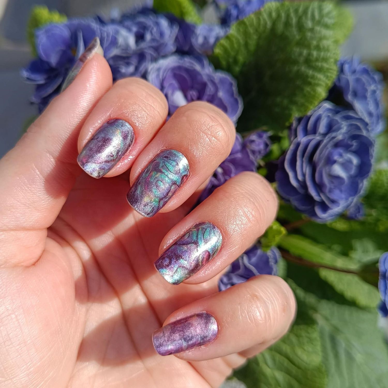 Mystic Marble, Pearl-Shimmer-Finish, 22er-Premium Nagelfolie Magic Nail Wraps