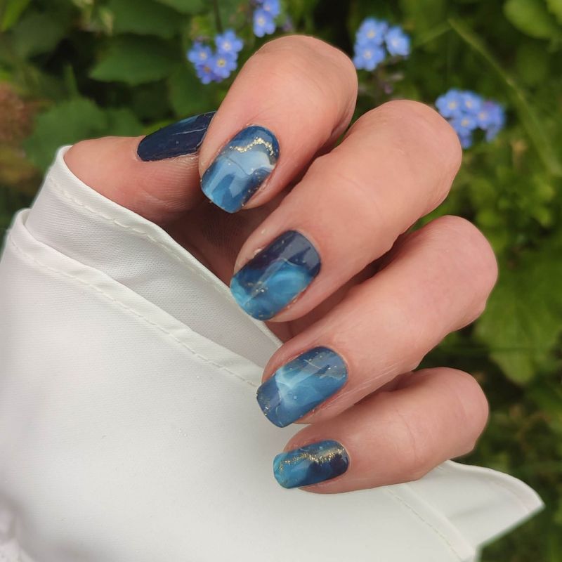 Blue Weather, 16er-Nagelfolie Magic Nail Wraps
