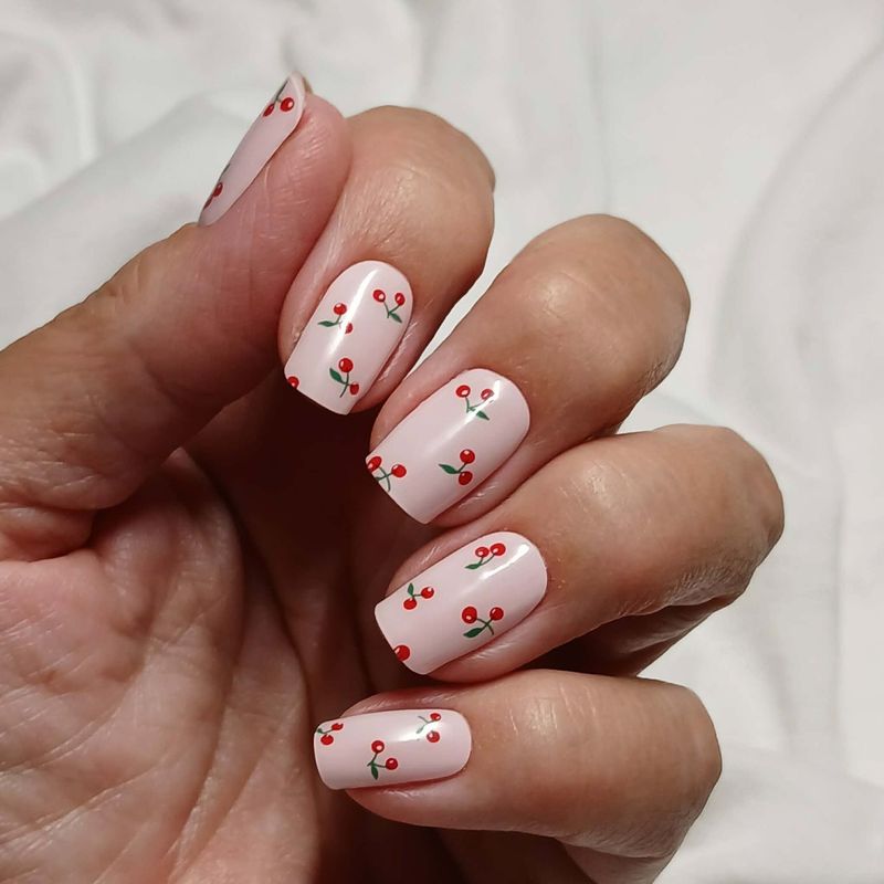 Baby Kirschen, seidenmatt, UV-Gel-Folie, 20er-Nagelfolie Magic Nail Wraps NG200755 Baby Kirschen, seidenmatt, UV-Gel-Folie, 20er-Nagelfolie Magic Nail Wraps NG200755