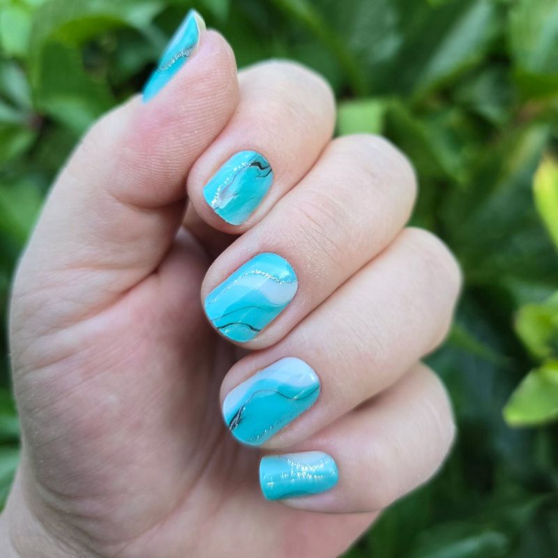 Lost in Turquoise, UV-Gel-Folie, 20er-Nagelfolie Magic Nail Wraps NG200787 Lost in Turquoise, UV-Gel-Folie, 20er-Nagelfolie Magic Nail Wraps NG200787