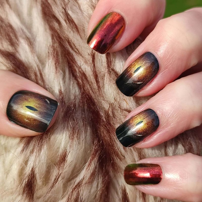 Wolfsauge, UV-Gel-Folie, 20er-Nagelfolie Magic Nail Wraps, NG200805 Wolfsauge, UV-Gel-Folie, 20er-Nagelfolie Magic Nail Wraps, NG200805