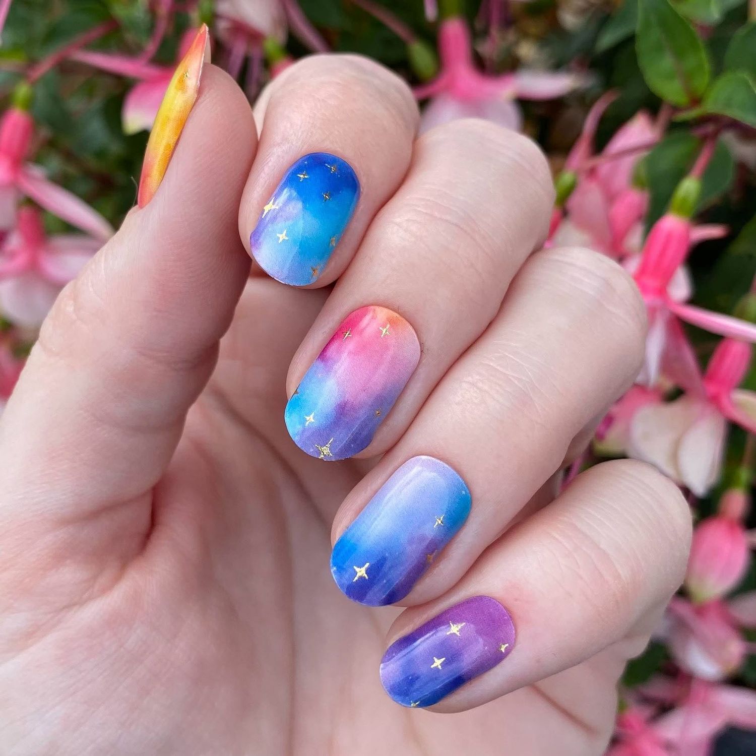 Farbenspiel, UV-Gel-Folie, 20er-Nagelfolie Magic Nail Wraps, NG200783 Farbenspiel, UV-Gel-Folie, 20er-Nagelfolie Magic Nail Wraps, NG200783