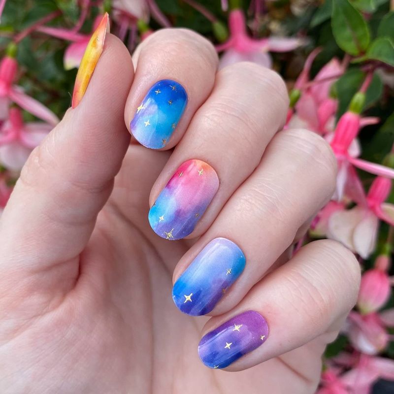 Farbenspiel, UV-Gel-Folie, 20er-Nagelfolie Magic Nail Wraps, NG200783 Farbenspiel, UV-Gel-Folie, 20er-Nagelfolie Magic Nail Wraps, NG200783