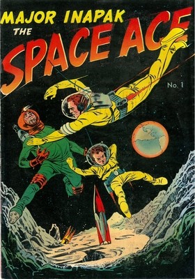 Major Inapak the Space Ace - 1951 Magazine Enterprises giveaway by Bob Powell