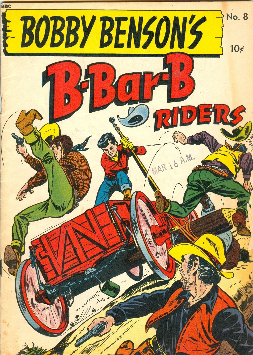 Bobby Benson&#39;s B-Bar-B Riders #8 VG/F - April 1951, Magazine Enterprises
