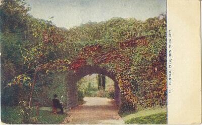 #16 Central Park, New York City - vintage postcard circa 1909