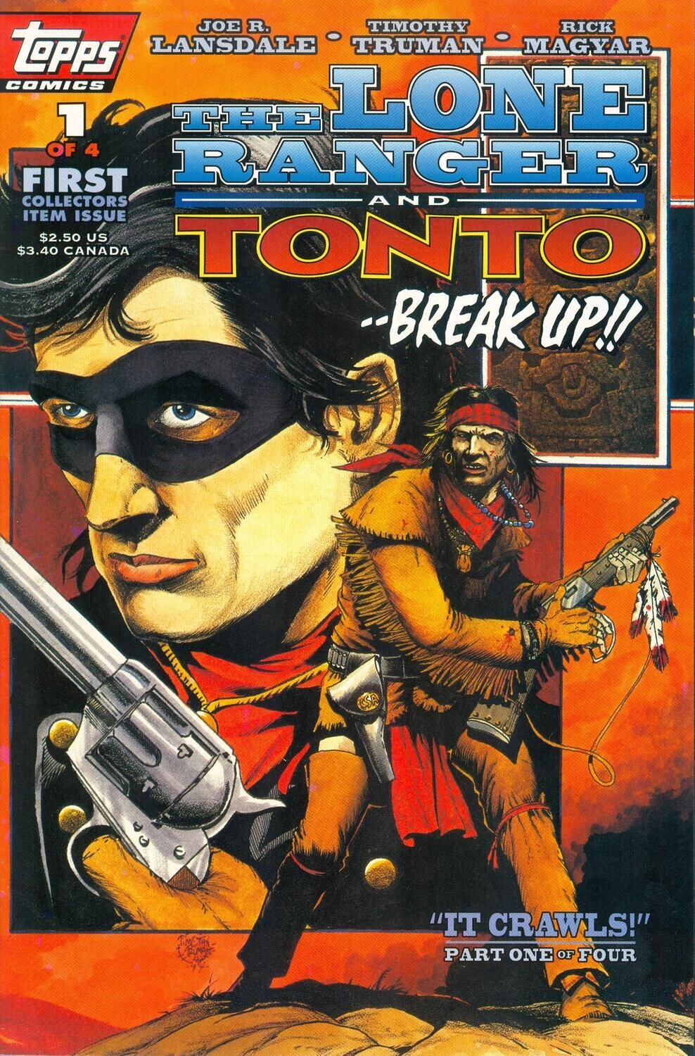 Lone Ranger and Tonto #1 - Topps Comics, August 1994, Tim Truman art