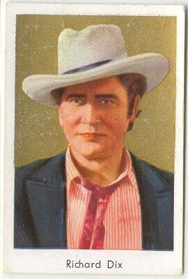 Richard Dix, 1930s Action Hero, color photo card #391