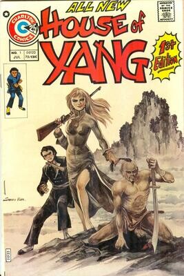 House of Yang #1, Charlton Comics, July 1975, 25¢ cover, Sanho Kim