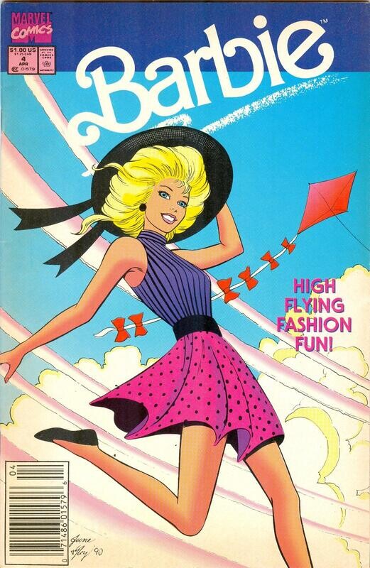 Barbie #4, April 1991, Marvel Comics, June Brigman cover, $1.00