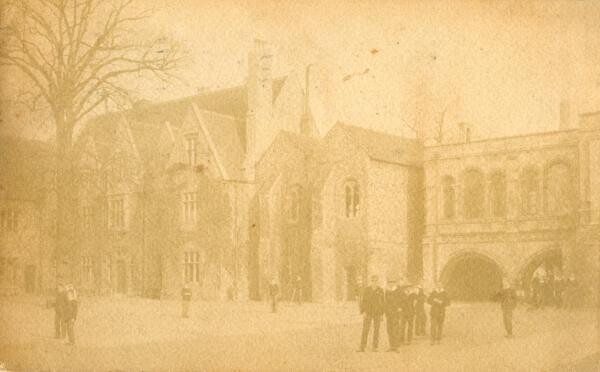 1914 Saint Louis, Missouri, school. Postcard to Memphis
