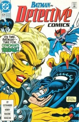 Detective Comics #624, Dick Sprang cover, $1 cover price, December 1990