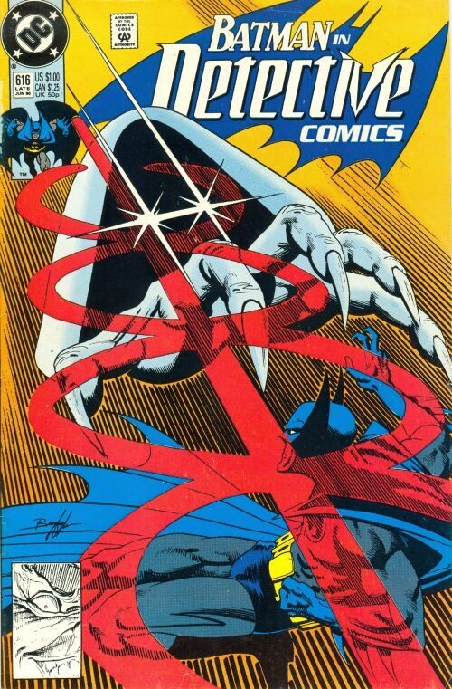 Detective Comics #616, Norm Breyfogle cover, $1 cover price, Late June 1990
