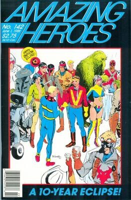 Amazing Heroes #142 - June 1, 1988, 10 years of Eclipse Comics - Miracleman