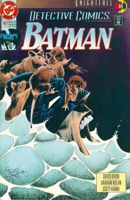 Detective Comics #663, Kelley Jones cover, $1.25 cover price, Early July 1993