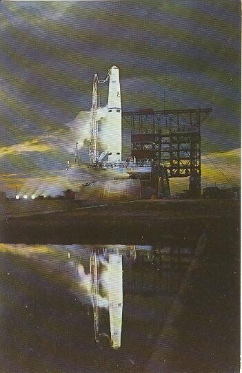 1960 Chrome Postcard: US Airforce Thor Missile at Cape Canaveral, Fla. #39377