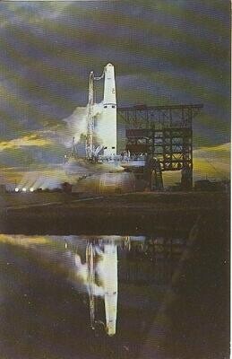 1960 Chrome Postcard: US Airforce Thor Missile at Cape Canaveral, Fla. #39377