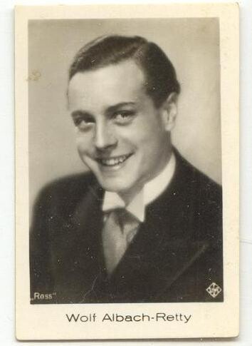 Wolf Albach-Retty, 1930s original cigarette card, #68