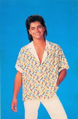 John Stamos promotional postcard, circa 1990 - Full House &amp; Blackie Parrish