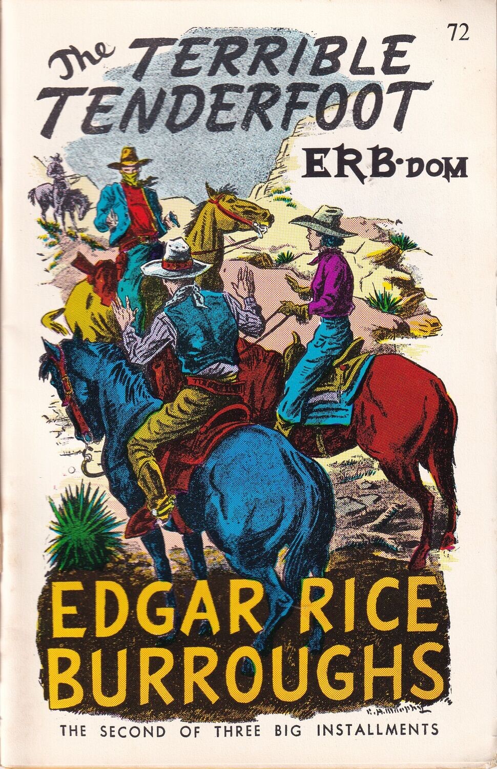 ERB-dom #72, July 1973, Terrible Tenderfoot part two 50¢