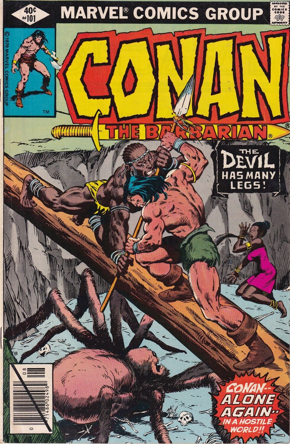 Conan the Barbarian #101, Marvel Comics, August 1979, 40¢ Direct Sales