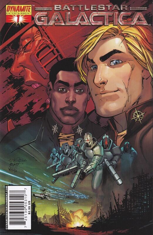 Classic Battlestar Galactica #1 cover B 1st print 2006, Dynamite, $2.99 cover