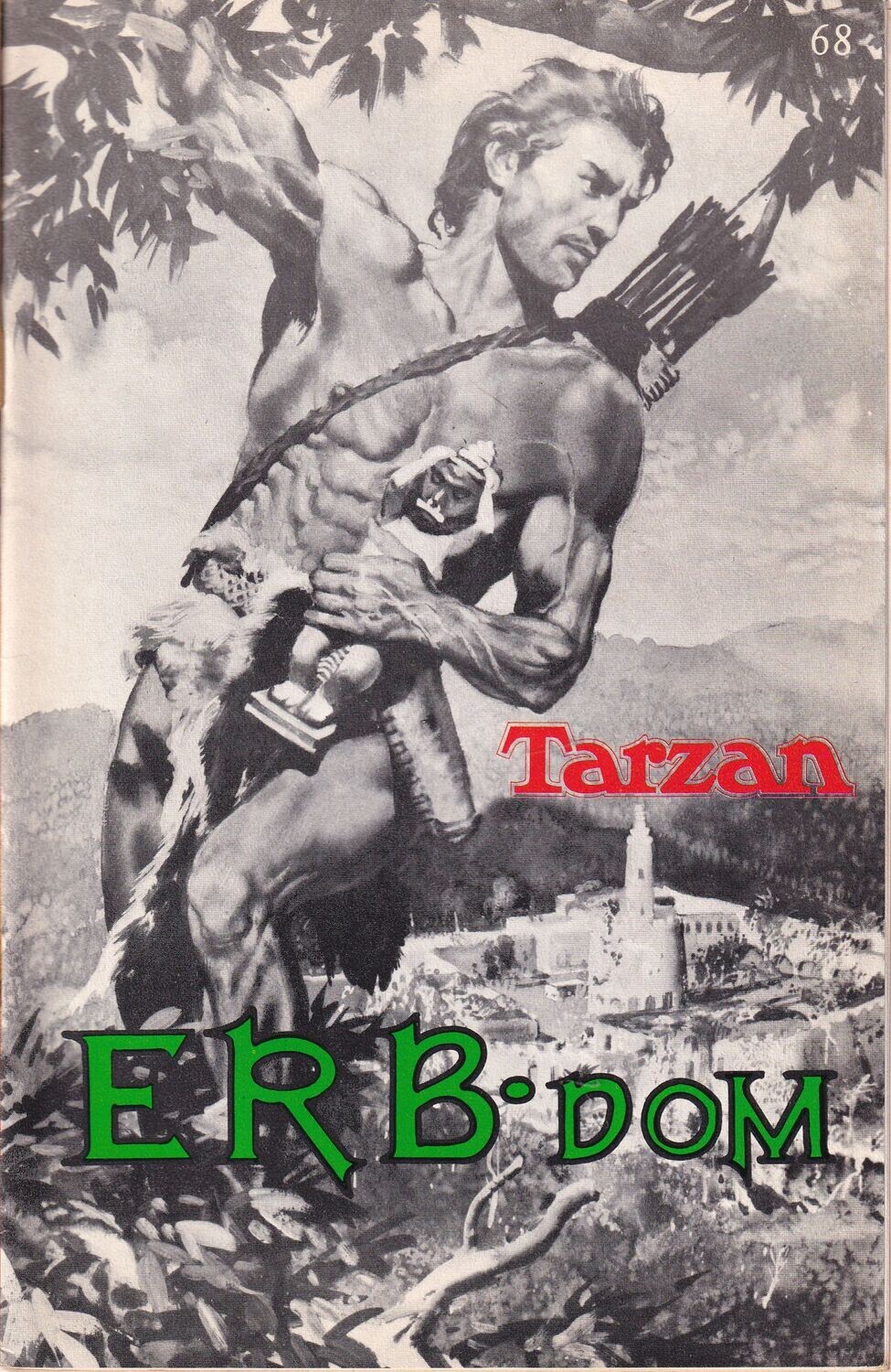 ERB-dom #68, March 1973, Tarzan cover 50¢ art and illustration issue