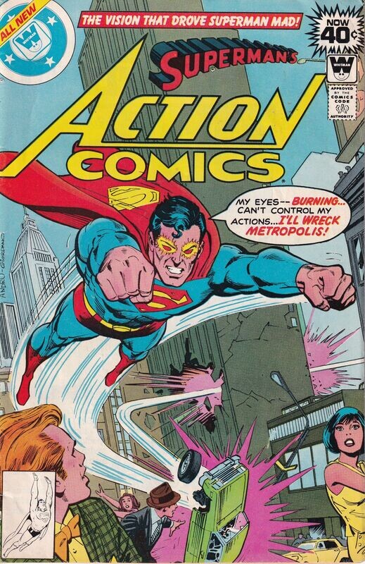 Action Comics #490 December 1978, Whitman variant, Ross Andru cover, 40¢ cover