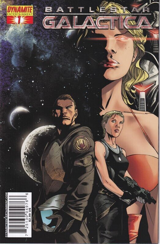 Battlestar Galactica #1 Cover B Billy Tan 1st print 2006, Dynamite, $2.99 cover
