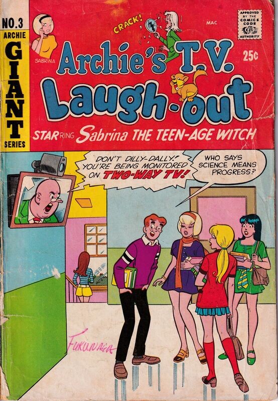 Archie&#39;s T.V. Laugh-Out #3, June 1970, 25¢ Dan DeCarlo