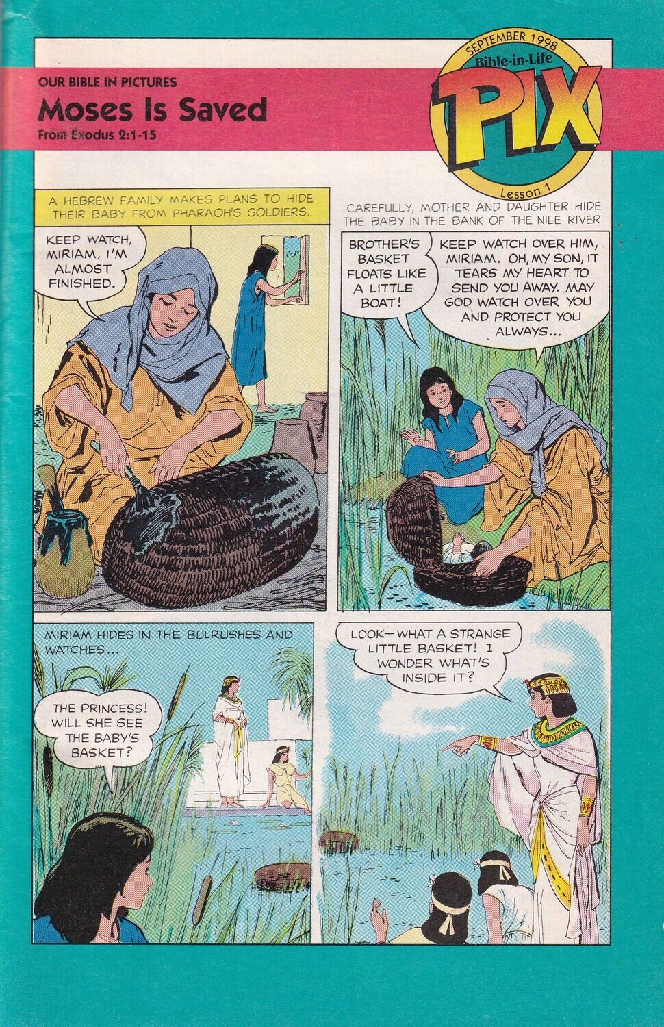 Andre LeBlanc, Sunday Bible-In-Life PIX comics, Exodus! Moses! 13 issues 1998