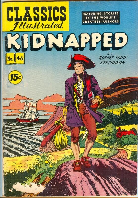 Classics Illustrated #46 (HRN 118) - Gilberton - Kidnapped, April 1954