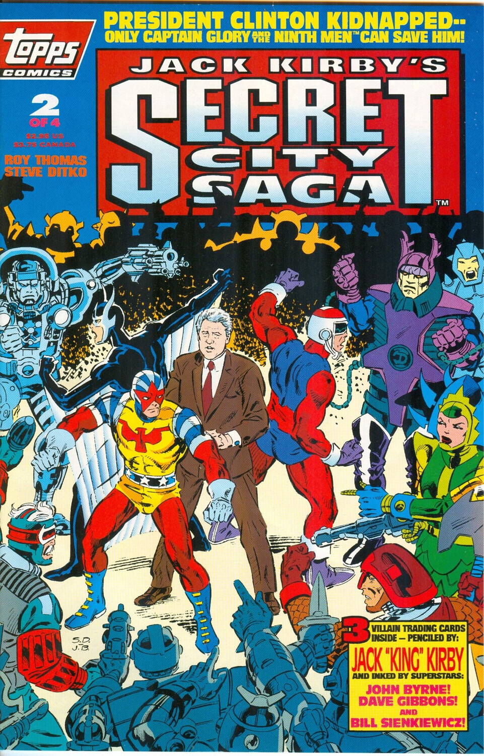 Jack Kirby&#39;s Secret City Saga #2 - Topps Comics - June 1993 $2.95 Ditko &amp; Torres