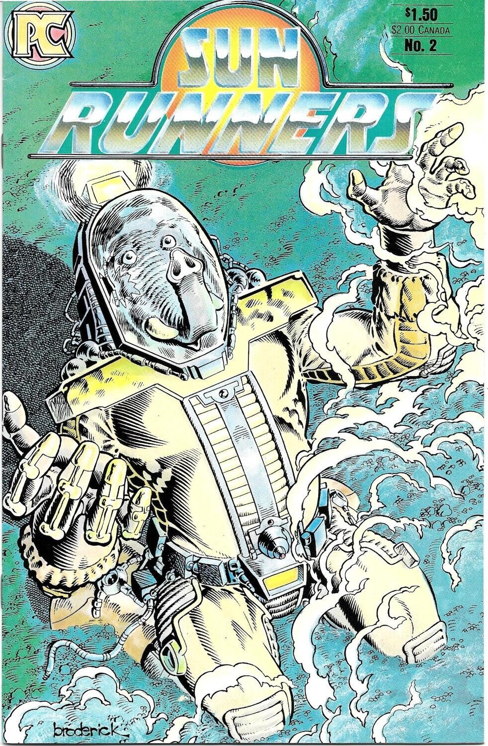 Sun Runners #2 - Pacific Comics - March 1984, $1.50 cover, Pat Broderick