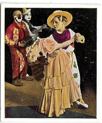 Pauline &amp; Juanito Rivel - 1935 German Cigarette Card, Variety and Circus #153