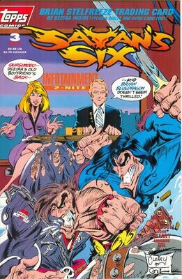 Satan&#39;s Six #3 - Topps Comics - June 1993, $2.95 cover, John Cleary art