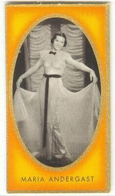 Maria Andergast, German Actress, 1936 cigarette card #60