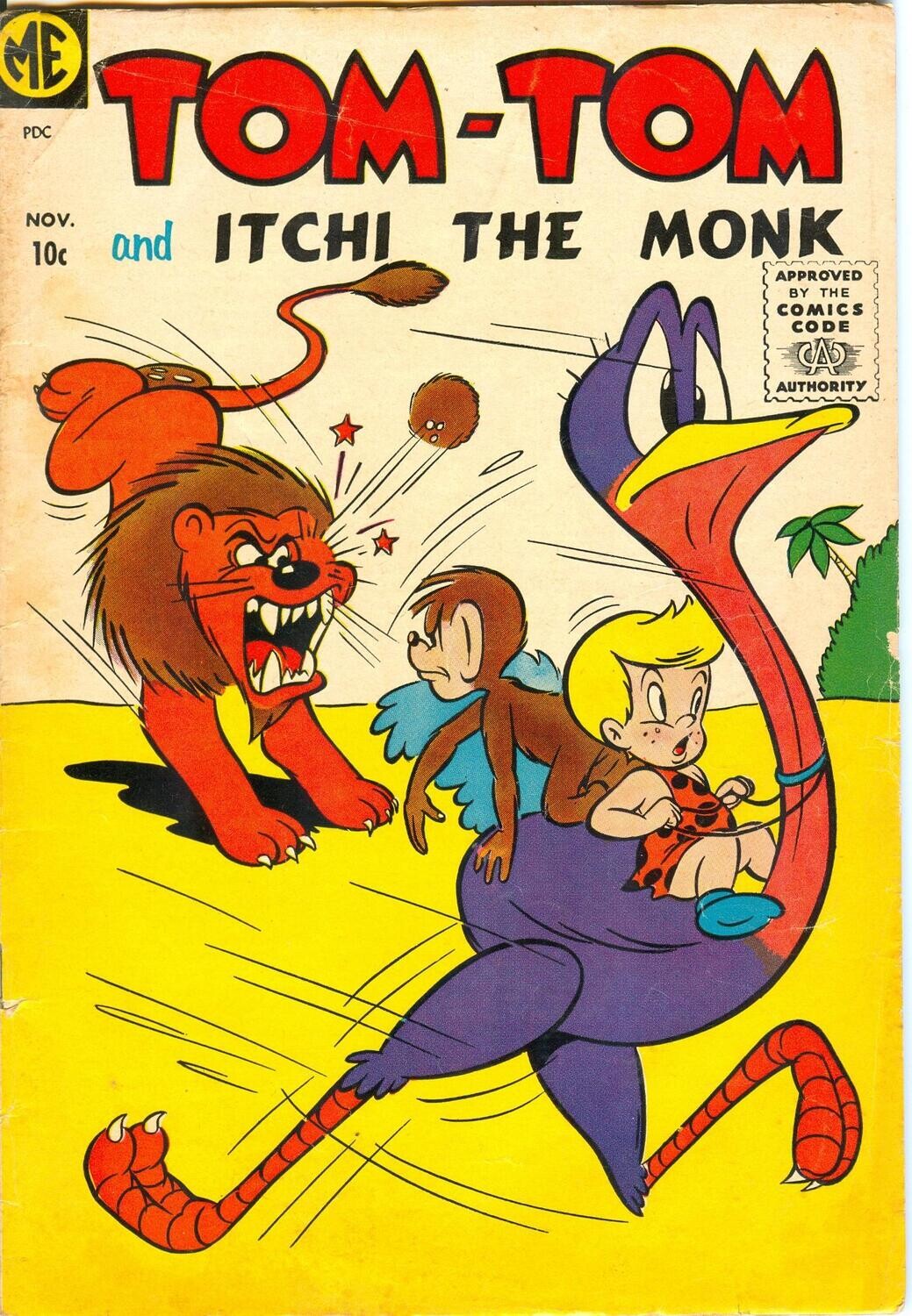 Tom-Tom #1 - Magazine Enterprises, November 1957, 10¢ cover, Muggsy Mouse text
