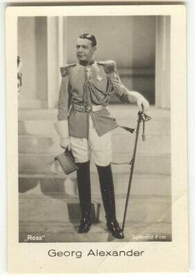 Georg Alexander in Uniform, c. 1930 cigarette card #157