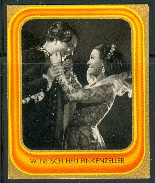 1936: Willy Fritsch &amp; Heli Finkenzeller - card #86