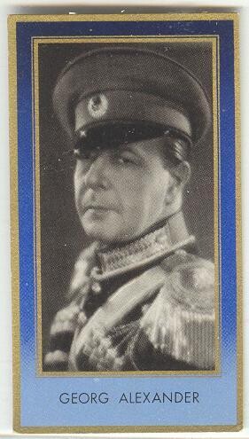 Georg Alexander, German Actor, 1936 cigarette card #197