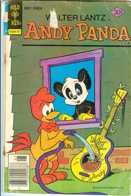 Walter Lantz Andy Panda #20, Gold Key, July 1977, 30¢ cover