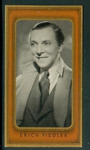 1936: Erich Fiedler, German star cigarette card #166