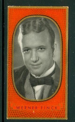 1937: Werner Finck - German star cigarette card #437