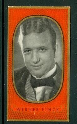 1937: Werner Finck - German star cigarette card #437